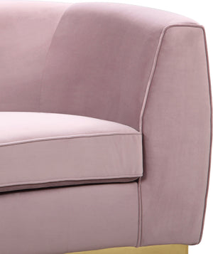 Crystal Sofa In Pink Velvet