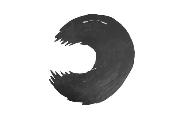 Swoop Wall Art, Black Wood, Smallall