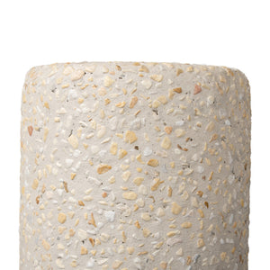 Orlan Outdoor End Table In Pure Terrazzo