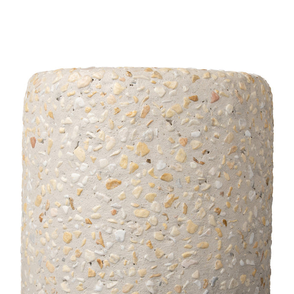Orlan Outdoor End Table In Pure Terrazzo