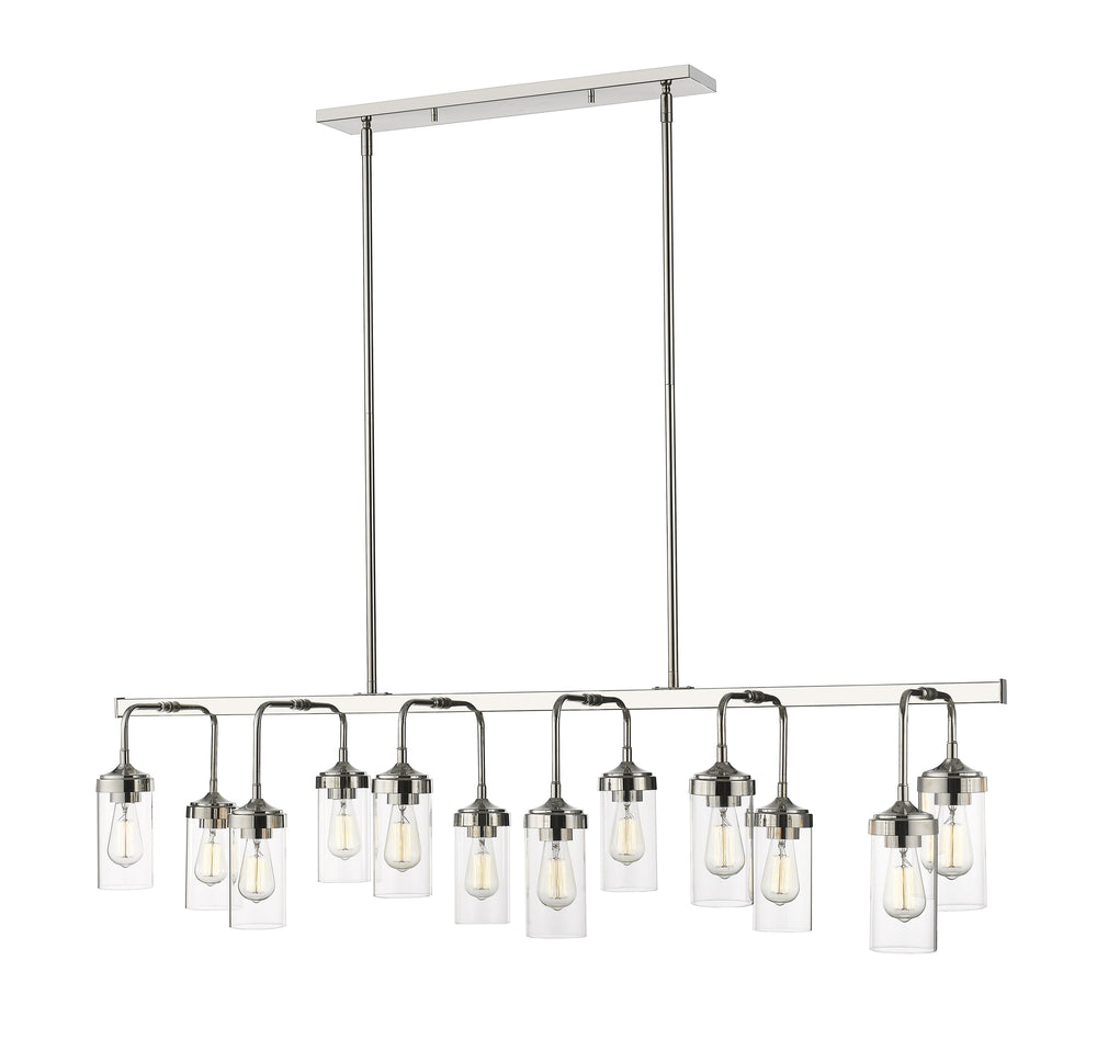 Calliope 12 Light Pendant in Polished Nickel Finish