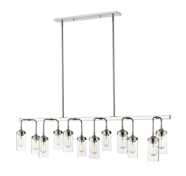 Calliope 12 Light Pendant in Polished Nickel Finish