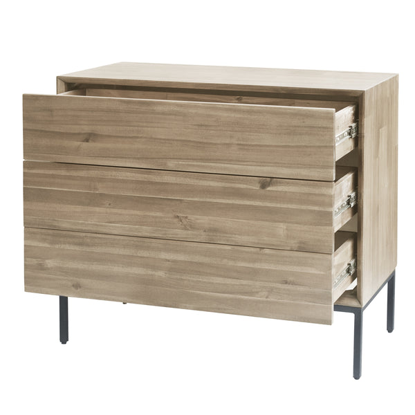 Hathaway KD Chest 3 Drawers, Drifted Sand