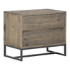 Elena Nightstand Light Brown Solid Pine