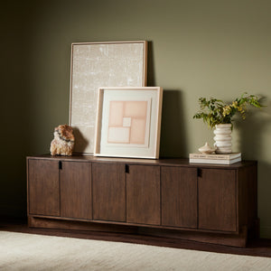 Castillo Media Console In Chestnut Parawood