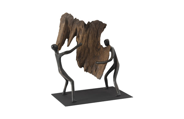 Atlas Tabletop Sculpture, Freeform High Lift, With Base
