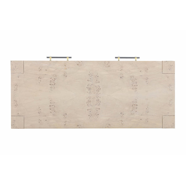 Brandyss White Burl Work Desk