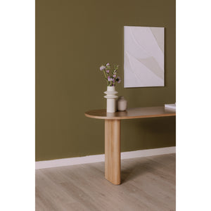Moe's Theo Desk with Shelves in Natural Oak