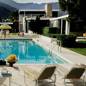 Palm Springs Pool (36" X 24") In Slim Aarons's Showcase In Photography Art