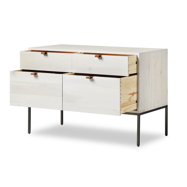 Trey Modular Wide Filing Cabinet in Dove'