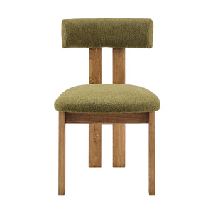 Hailey Boucle Dining Side Chair, Palladian Green