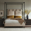 Leigh Canopy King Bed - Palm Ecru