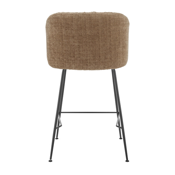 Millie KD Chenille Counter Stool, Canova Brown