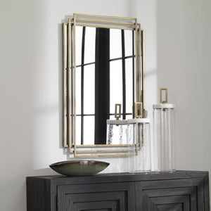 Amherst Brushed Gold Mirror