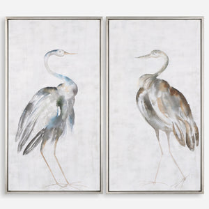 Summer Birds Hand Painted Canvases