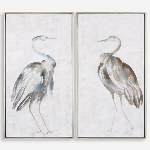 Summer Birds Hand Painted Canvases