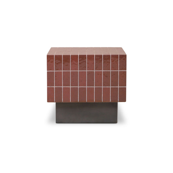 Moe's Farren Outdoor Side Table in Brown