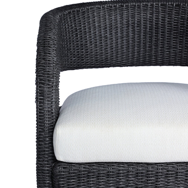 Hawkins Outdoor Swivel Chair in Vintage Coal