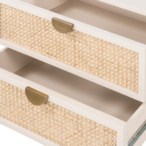 Luella Nightstand In Matte Alabaster