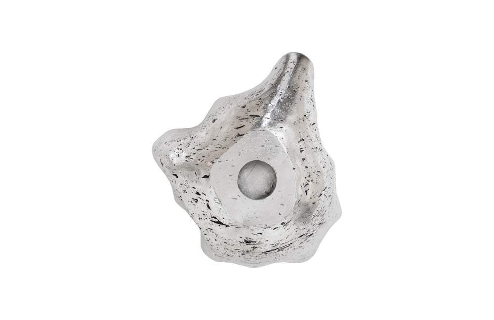 Cast Onyx Wall Bowl, Silver, Large