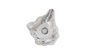Cast Onyx Wall Bowl, Silver, Large