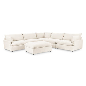 Caplan 6-Piece Modular Sectional w/ Ottoman in Elite-Ivory