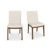 Moe's Demi Dining Chair Set of 2 in Cream