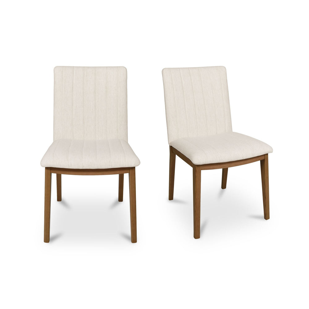 Moe's Demi Dining Chair Set of 2 in Cream