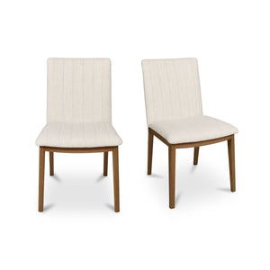 Moe's Demi Dining Chair Set of 2 in Cream
