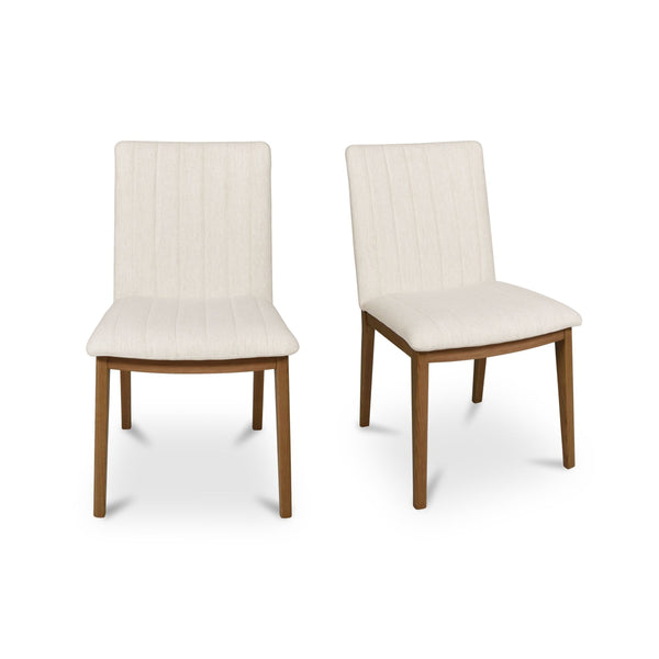 Moe's Demi Dining Chair Set of 2 in Cream