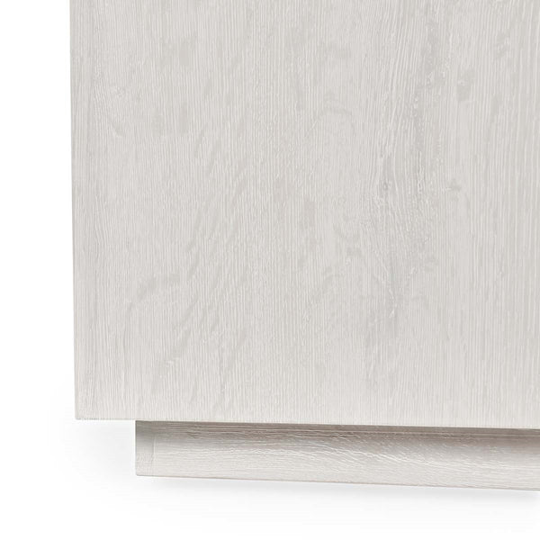 Layne Solid Wood End Table in Milk White