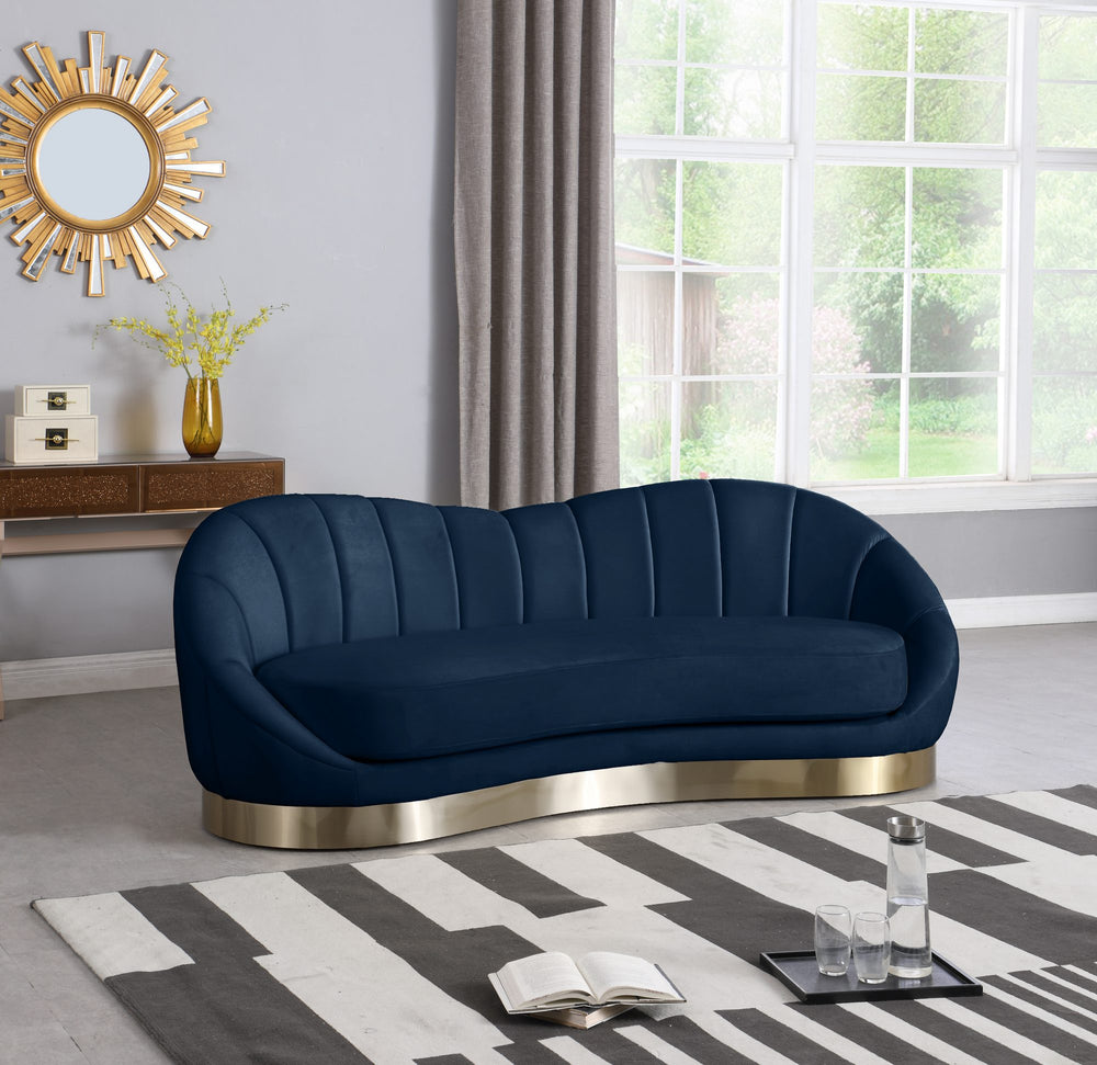 Jesse Sofa In Navy Velvet