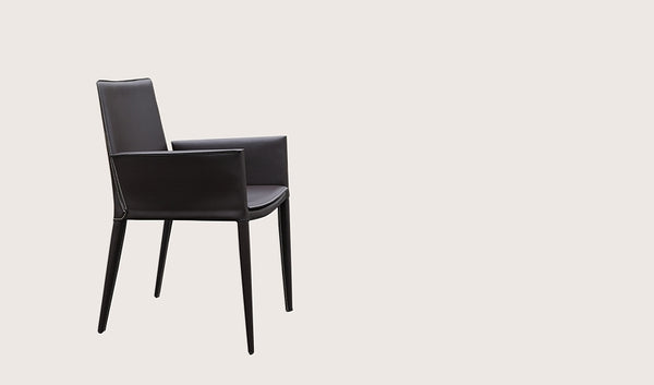 Tiffany armchair brown bonded leather