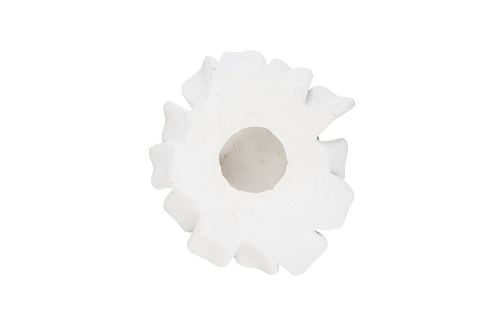 Topsy Turvy Succulent Wall Art , White Stone