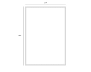 COLONIAL REVIVAL - 48" X 72" - BLACK FLOATER FRAME