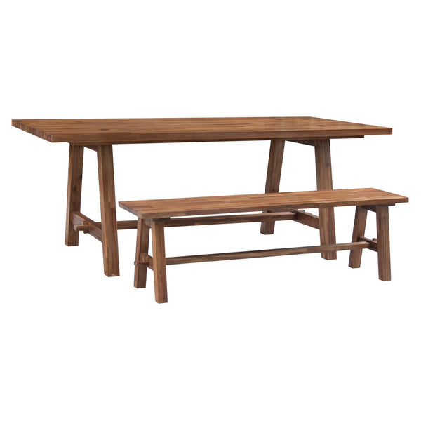 Bedford 59" Bench "A" Base In Brushed Brown 