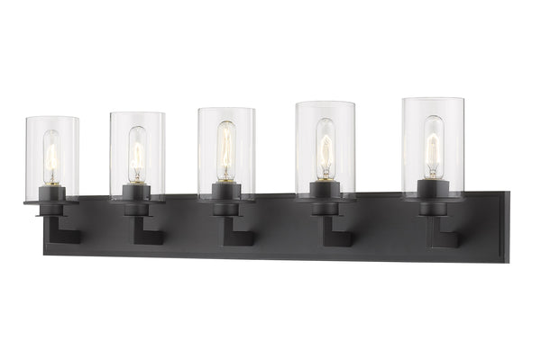 Savannah 5 Light Vanity in Bronze Finish