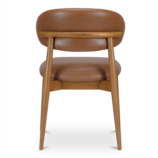 Moe's Ellie Dining Chair Brown Leather