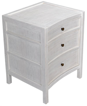 Hampton Night Stand 24", White Wash