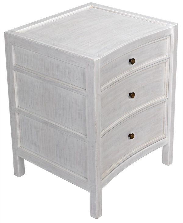 Hampton Night Stand 24", White Wash