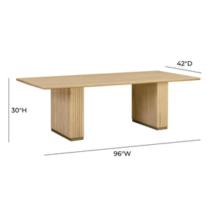 Chelsea Natural Oak Wood - Rectangular Dining Table