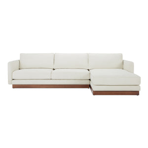 Moe's Vernon Right Sectional White