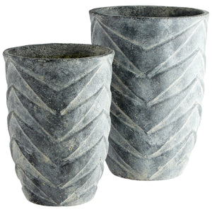 Small Bullard Planter in Pewter Gray