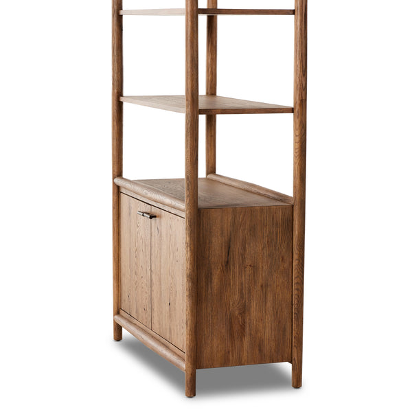 Glenview Bookcase In Weathered Oak