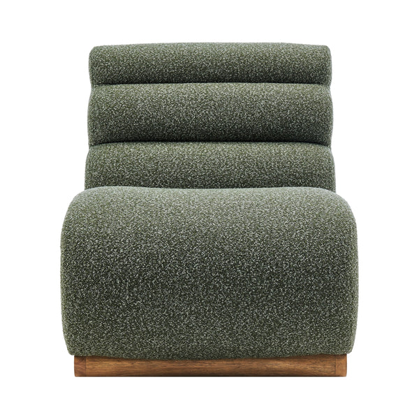 Lucius Boucle Accent Chair, Milford Green 