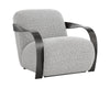 SONESTA LOUNGE CHAIR - DARK BRONZE - HELIOS CHECK BLACK