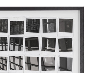 PICTURE IN POLAROIDS - 50" X 35" - BLACK FRAME