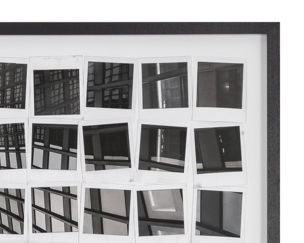 PICTURE IN POLAROIDS - 50" X 35" - BLACK FRAME
