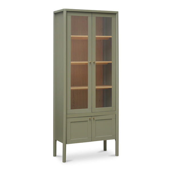 Moe's Hannah Tall Cabinet with Glass Doors