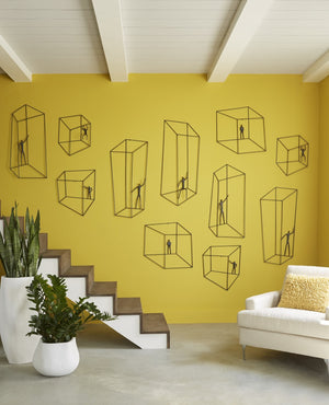 Perspective Wall Art, Square, Standing Arm Up